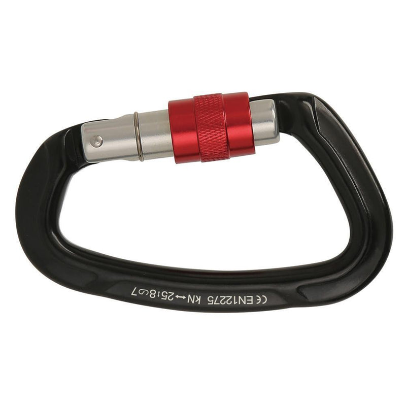 Aluminum Carabiner Outdoor Camping Climbing Hammock Lock Buckle (Black)