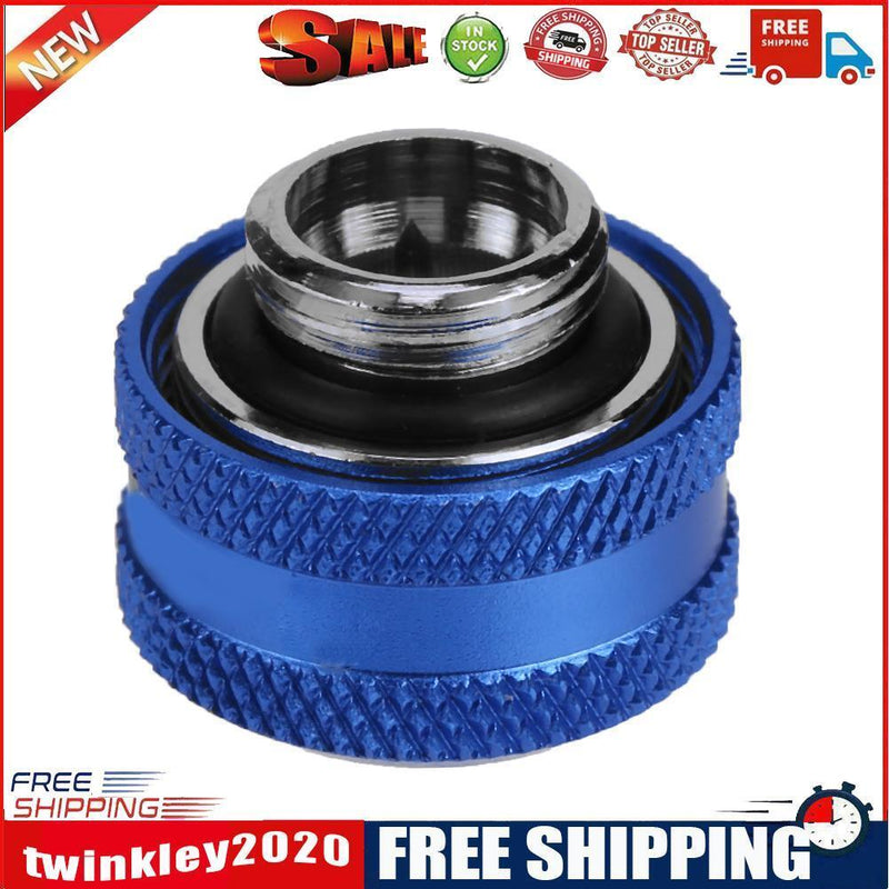 G1/4 Thread Rigid Tube 14mm Hard Tube Extender for PC Water Cooling(Blue)