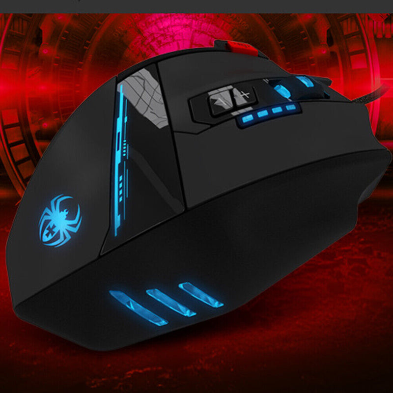 Zelotes C-12 12 Programmable Buttons Wired 4 Gears 4000DPI Optical Gaming Mouse