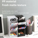 #A Transparent Desktop Pen Holder Multi-functional Pencil Makeup Brush Storage B
