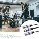 30cm XLR Cable 3Pin Female Jack to Dual 2 Male Audio Cable for Microphone M