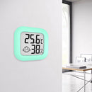 Mini Thermometer Digital LCD Temperature Humidity Meter Hygrometer (Green)