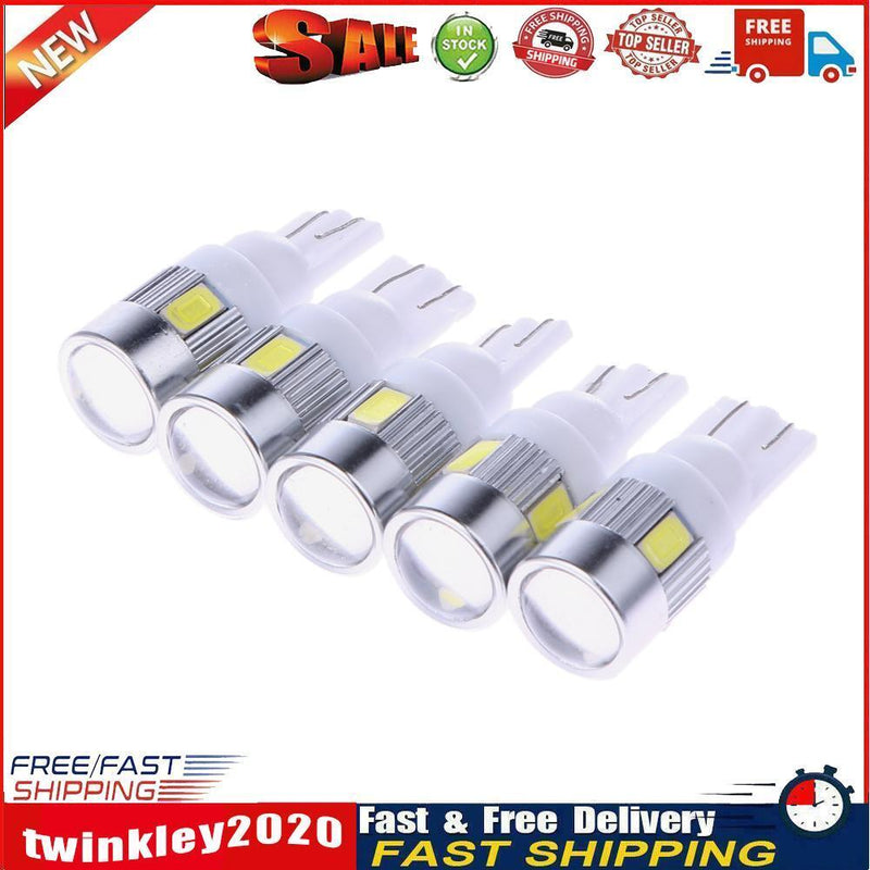 5 X High-Power Automotive LED Lights Show Wide Lights T10 5630 6SMD Newly