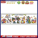 14CT Stamped Cross Stitch Cartoon DIY Handmade Cloth Art Needlework Home Gift