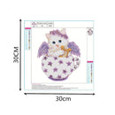 Cat 5D DIY Diamond Painting Embroidery Mosaic Needlework Home Decor(Purple)