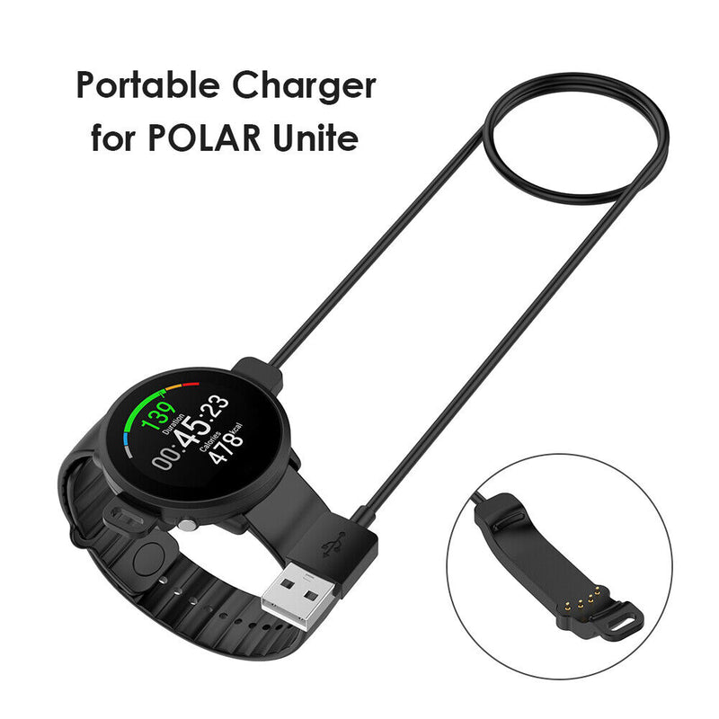 4-pin 1m USB Charger Watch Cable for POLAR Unite Smartwatch Charging Cord Line