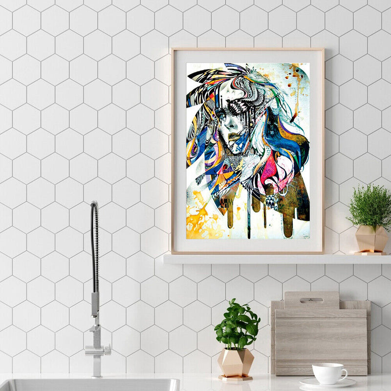 5D DIY Full Drill Diamond Painting Color Portrait Cross Stitch Embroidery Kit