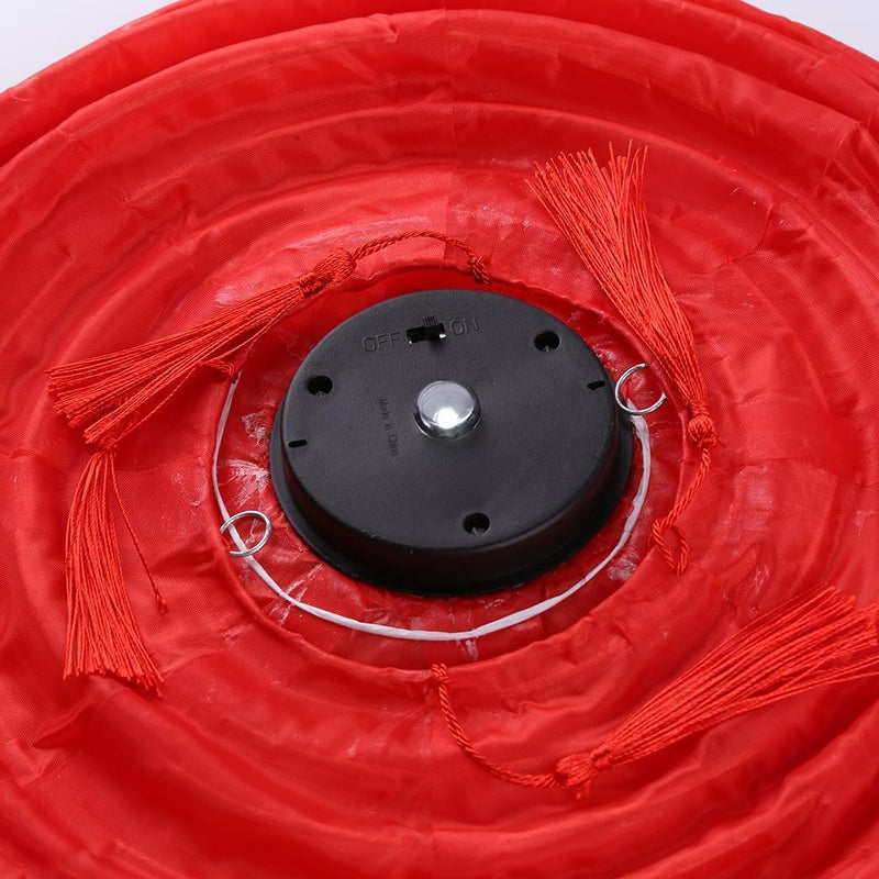 Solar Lantern Lamp Waterproof Outdoor Hanging Light Festival Decor (Red)