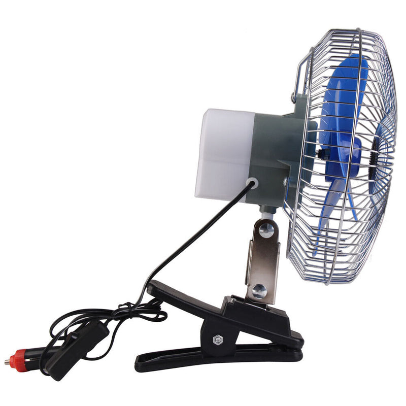 Car Styling 8"" 12V Portable Vehicle Car Car Fan Oscillating Cooling F
