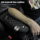 PU Leather Car Armrest Mat Armrests Storage Box Cover Pads with el