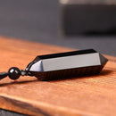 Hexagonal Cylindrical Necklace Reiki Healing Necklace Hexagonal Prism Pendant