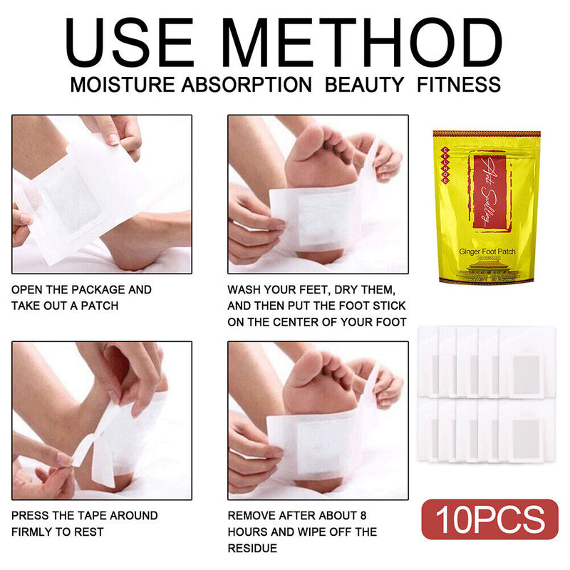 Anti-Edema Ginger Pad Body Toxins Cleansing Herbal Adhesive Pads for Health Care