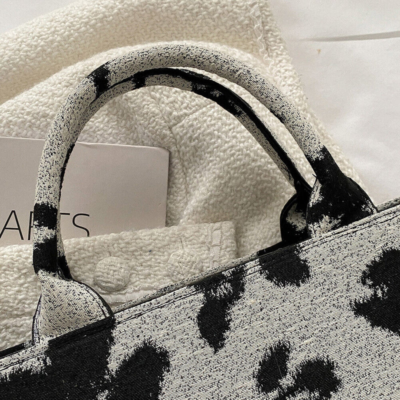 Fashion Women Crossbody Bags PU Canvas Floral Shoulder Ladies Travel Handbags