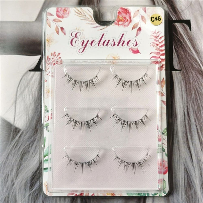 Extension Short Makeup Tools Soft False Eyelashes Messy Makeup Lashes Cross