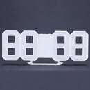 Digital LED Table Clock 24 or 12-Hour Display Alarm Snooze 8888 Display