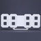 Digital LED Table Clock 24 or 12-Hour Display Alarm Snooze 8888 Display