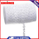1 Roll 33FT 10meters Garland Diamonds Acrylic Crystal Bead Curtain Wedding Eh