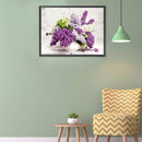 5D Diamond Painting DIY Lavender Partial Round Drill Mosaic Picture Wall Decor