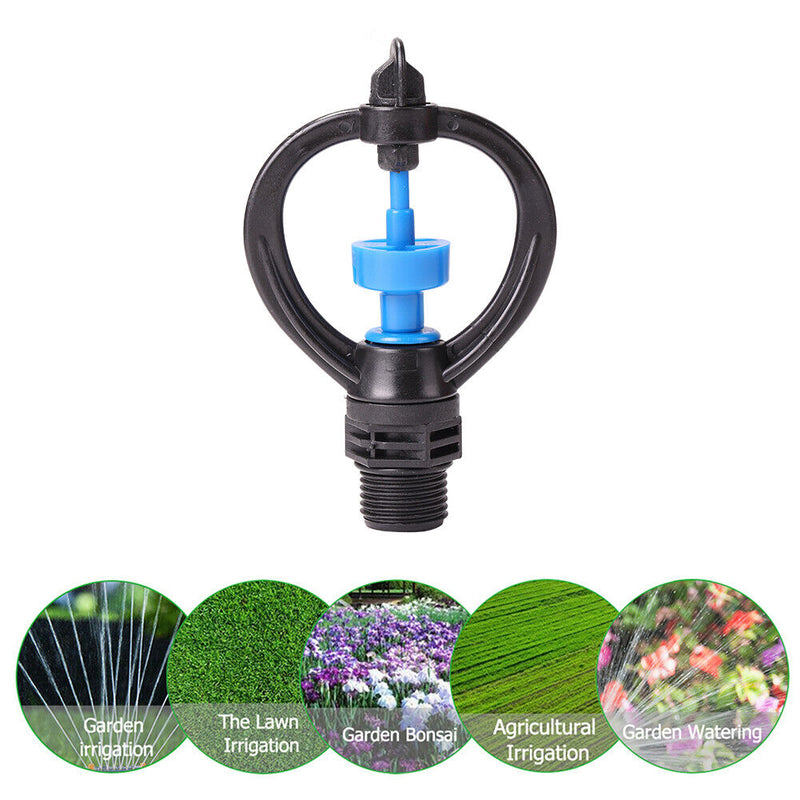 1/2 inch Auto Rotating Sprinklers Garden Irrigation Watering Spray Nozzles