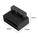 USB 3.0 19P 20P Header Adapter Plug Converter for Computer Motherboard (B)