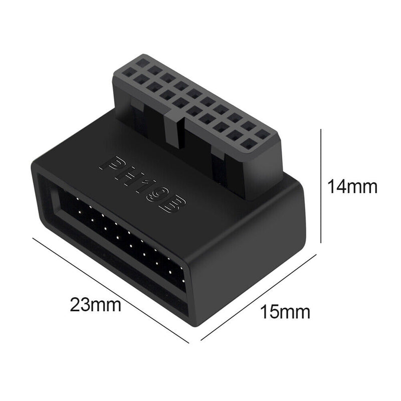 USB 3.0 19P 20P Header Adapter Plug Converter for Computer Motherboard (B)