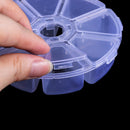 Jewelry Container 8 Grids Empty Storage Box Nail Art Rhinestones Case