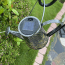 Solar Watering Can Projector Lights Outdoor Garden Yard Art Kettle Lamp (B)