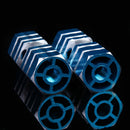 2pcs BMX Mountain MTB Bike Bicycle Alloy Axle Pedals Foot Stunt Pegs Blue