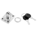 Hardware Steel Drawer Lock Desk Wardrobe Furniture Cabinet Locker w/2 Keys