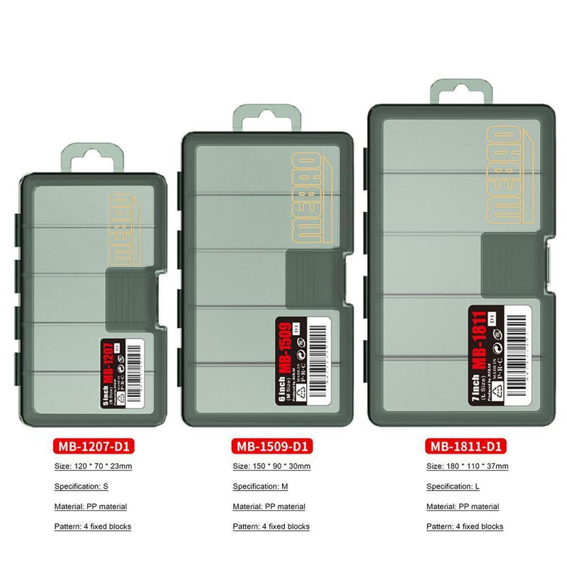 Fishing Hooks Lures Bait Storage Box Fishing Tackle Container Case (L)