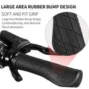 WEST BIKING Bicycle Handlebar Cover Rubber MTB Anti-slip Lock Grips (Black)
