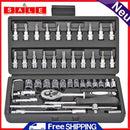 46pcs Multifunction Combination Tool Tool Wrench Repair Kit f