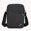 Men Retro Oxford Spinning Shoulder Bag Sports Outdoor Small Handbag (Black)