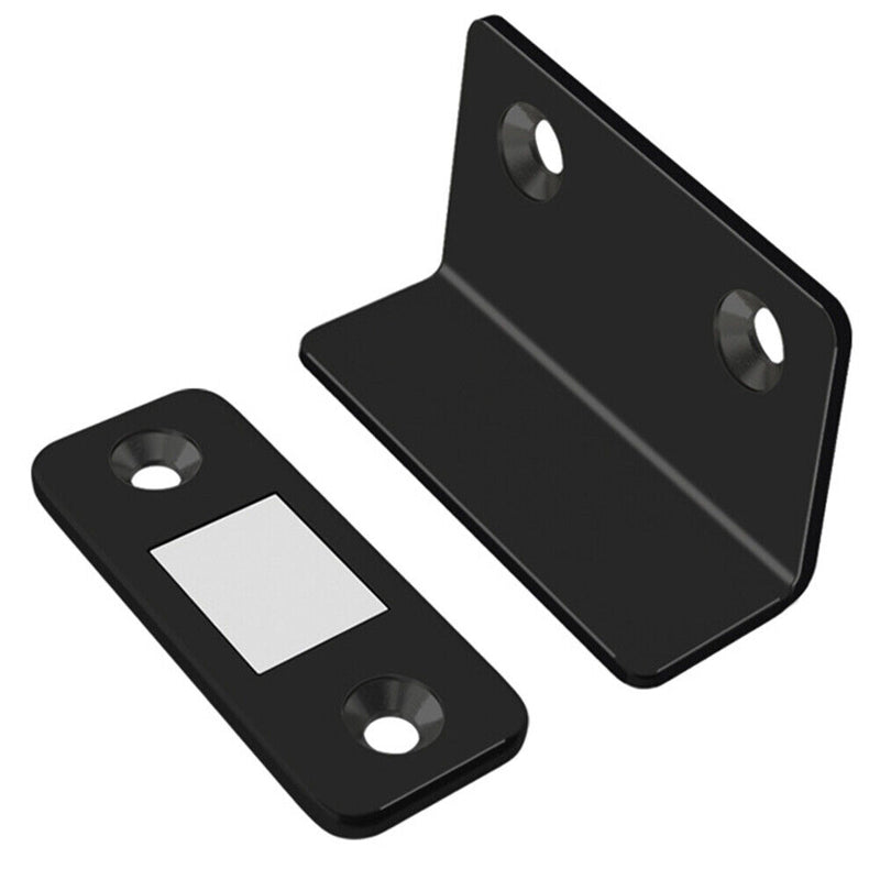 Punch Free L Shaped Door Stopper Invisible Magnetic Door Suction (Black) Newly