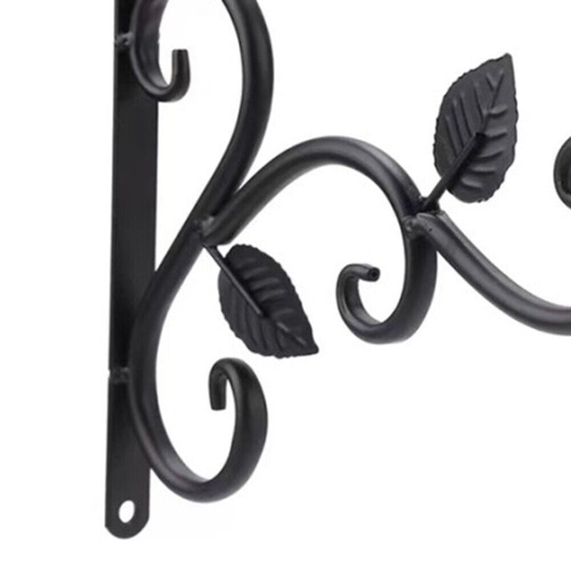 Iron Wall Hanging Flowers Pot Basket Potted Storage Holder Home Balcony Decor
