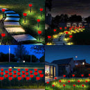 Solar Streetlight Outdoor Lawn Garden Path Yard Love LED Stake Lamp (Red) Newly