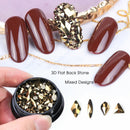 art Decor Glitter Glass Nail Art Rhinestones Flatback Rhinestone Bottom Crystal