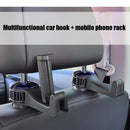 Universal 2 in 1 Car Seat Headrest Hook Phone Holder Back Seat Organizer Ha