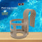 Water Cup Hanging Holder Hook for Above Swimming Pool Side Shelf (Grey)