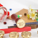 Brass Handmade Wax Seal Stamp Bee Shape Fire Painting Stamp for Envelope Wedding