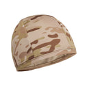 Quick Drying Cycling Helmet Liner Cap Breathable Beanie Hat (Coffee Camo)