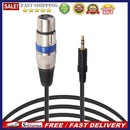 XLR 3pin Female to 3.5mm TRS Male Cable Audio Adapter Microphone Cable