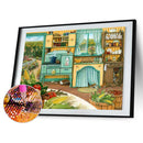 DIY Mosaic Family Life Picture Full Round Diamond 5D Painting Kit (FH481)