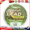 45lb 5m core Braided Camouflage Carp Fishing Line Hair Rigs  Core Newly