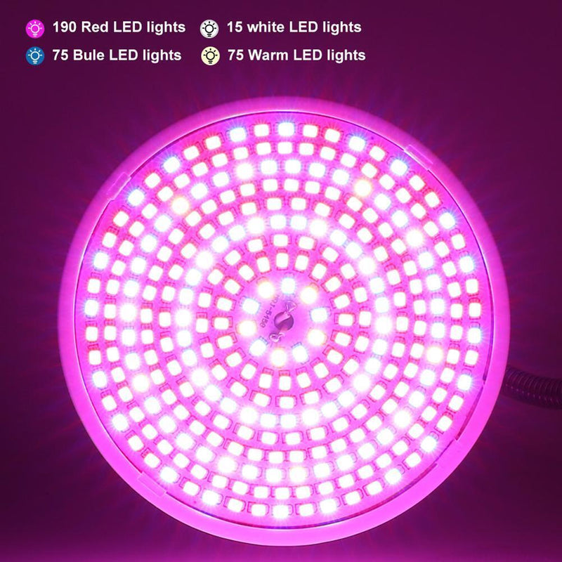 Asipropic Plant Light LED Grow Light 290 LEDs E27 Plants LED Grow Light Light