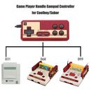 Wired 8 Bit TV Red and White Machine Game Player Handle Gampad Controller Newly