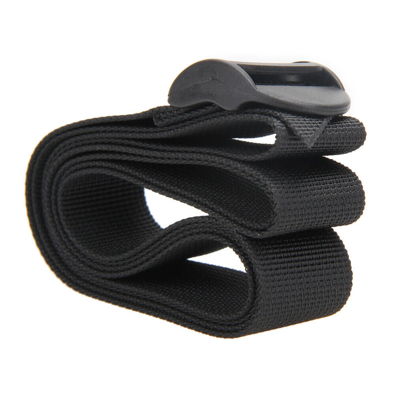 Black Nylon Cargo Tie Down Luggage Lash Belt Work Load 125kg Strap Approx