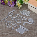 9pcs Male Hat Glasses Beard Pipe Metal Die Cutting Dies For Scrapbook