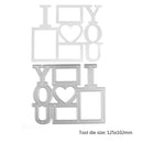 Metal Cutting Dies Stencils for DIY Scrapbook Photo Valentines Day (DX-737)