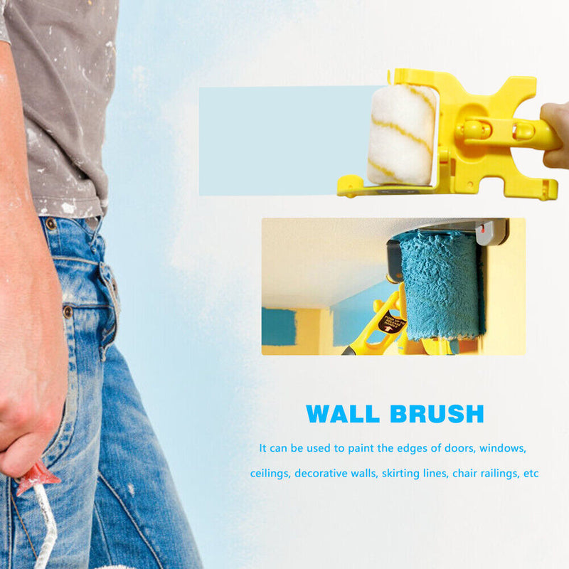 Clean-Cut Paint Edger Roller Brush Edging Tool for Wall Ceiling Painting Newly